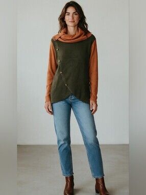 OXKnit 70s Vintage-Inspired Turtleneck Knit Sweater - NWT!